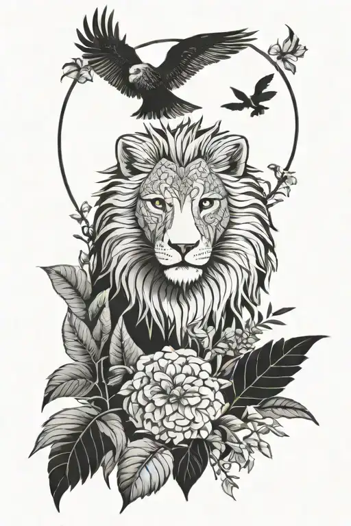 Lion Wolf Owl Plants