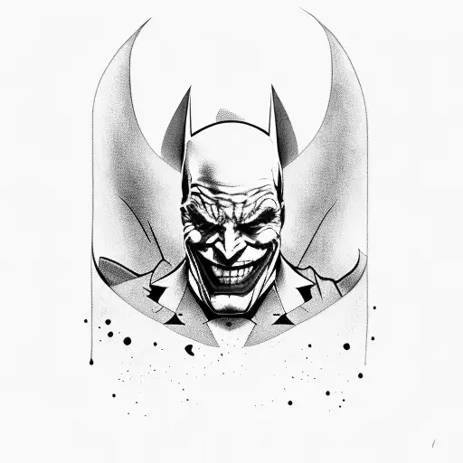 Joker Holding Two Heads Batman And Robun