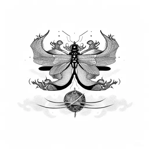 Dragon Fly Tatoo For Guys