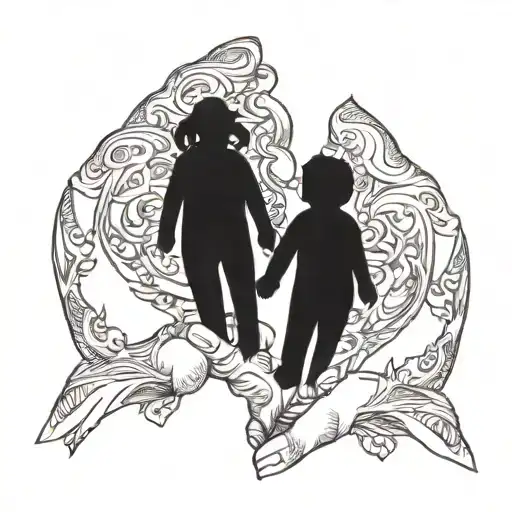 Special Needs Daughter Holding Hands