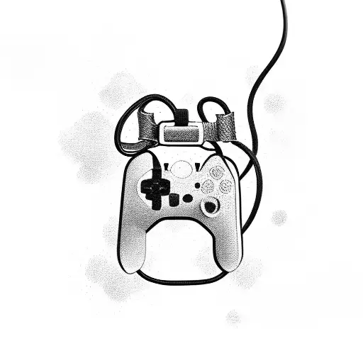 A Gaming Controller Transformed Into A Dog Leash