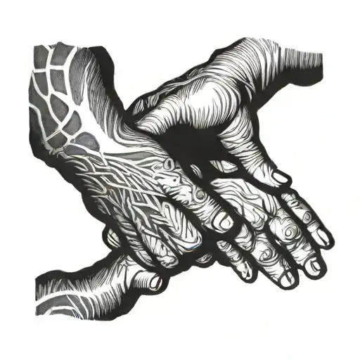 Father Holding Baby's Hand