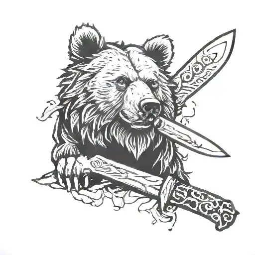 Surgical Knife And Bear
