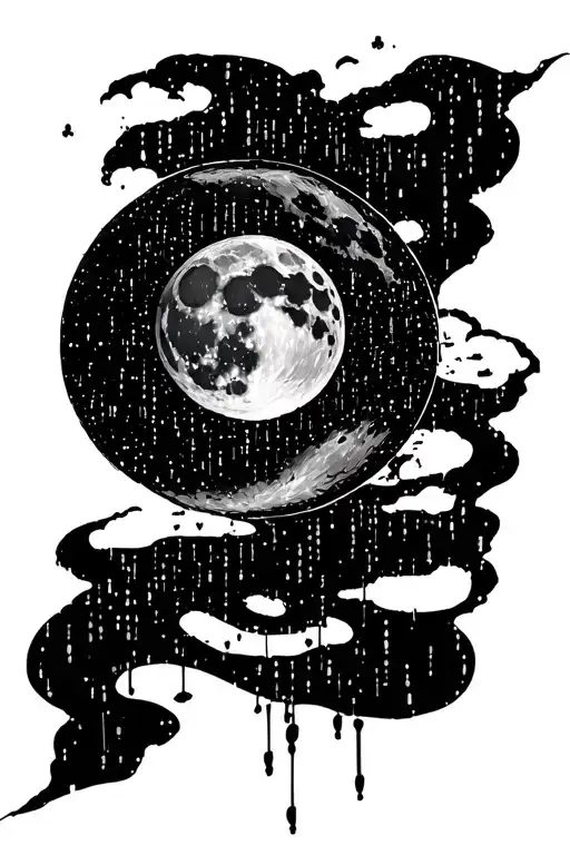 Full Moon In Binary Code