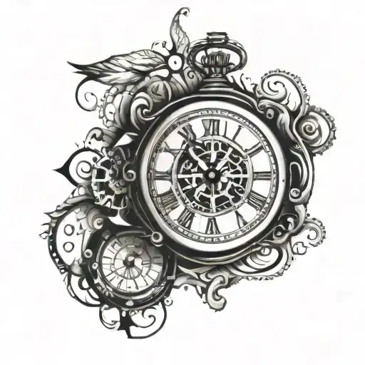 Writing With Eye And Clock