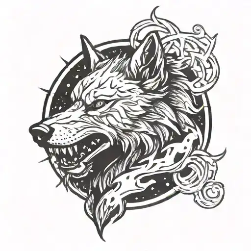 Space Wolf Logo