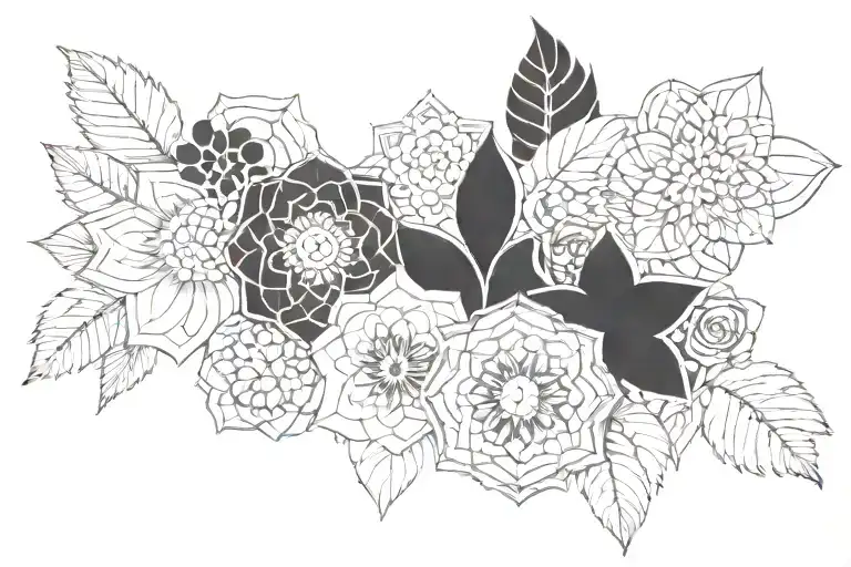 Floral Mandalas And Shapes Gaby Blackburn