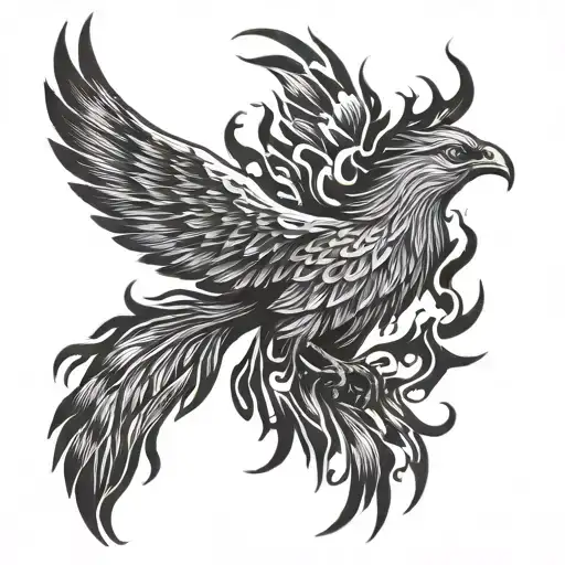 Phoenix Rising From The Ashes