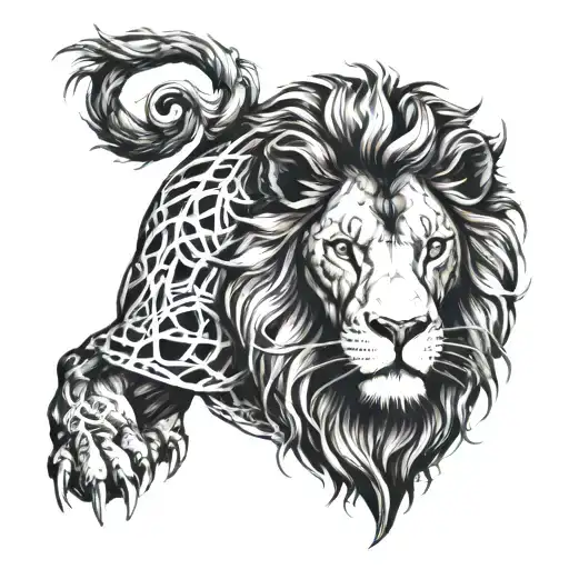 Battle Lion Surrounded