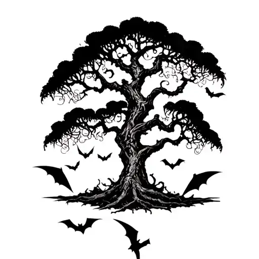 Poison Tree With Bats
