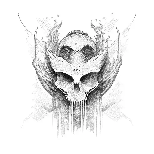 An Androgynous Divine Entity That Represents The Duality Between Good And Evil