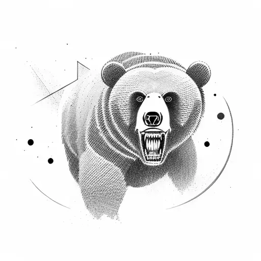Bear Cyborg Roaring