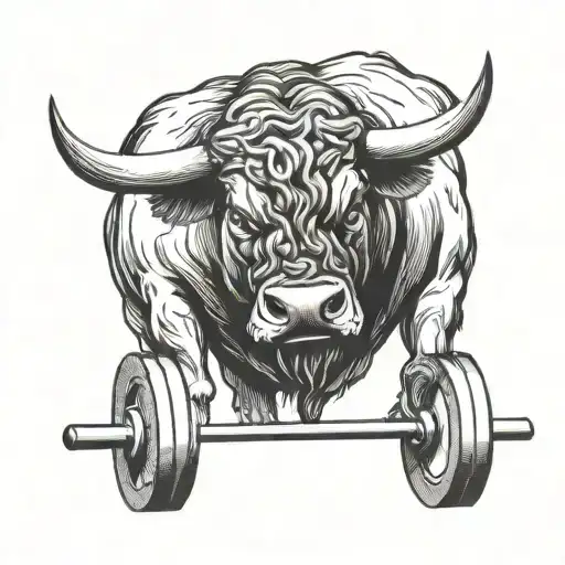 Bull With A Barbell