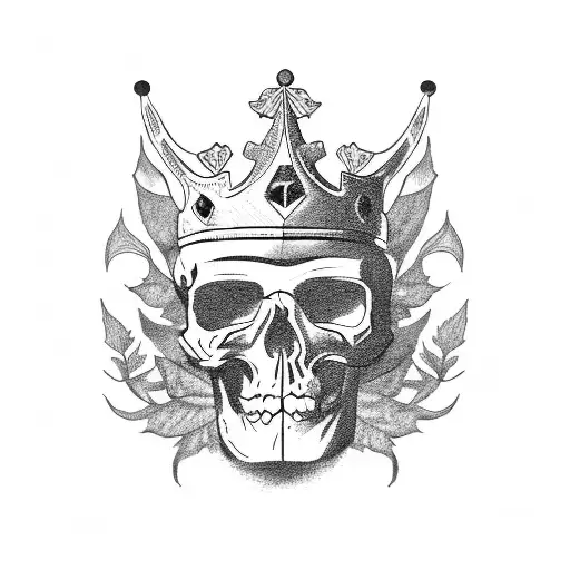 Julius Caesar Leaf Crown Skull