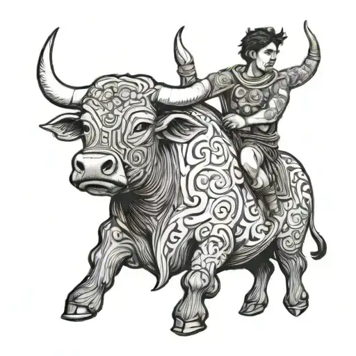 Milo Of Crotton Carrying A Bull