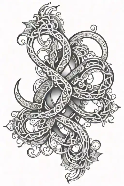Infinity Symbol With Names Incorporated Into The Design