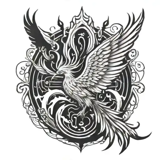 A Phoenix Rising From The Ashes With Elements Of Electronic Music Incorporated Into The Design