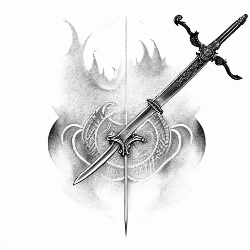 Sword Going Thru Siull