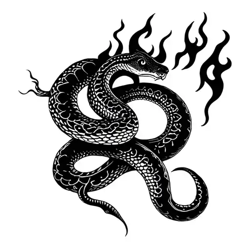 Snake And Fire Rising