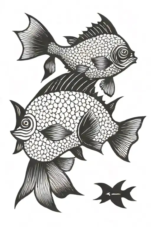 Fish In A Black Rectangle Shape