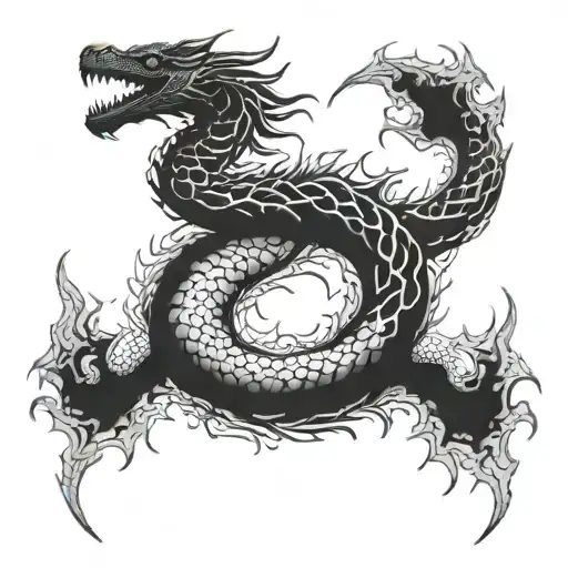 Jormungandr Dragon Curled