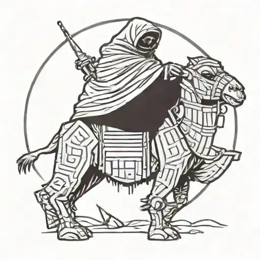 Star Wars Jawa Riding A Camel