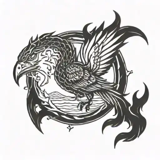 Black Hole Sun Rising Phoenix Rising From The Ashes