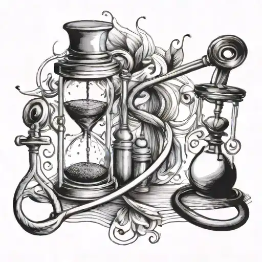 Stethoscope And Hourglass