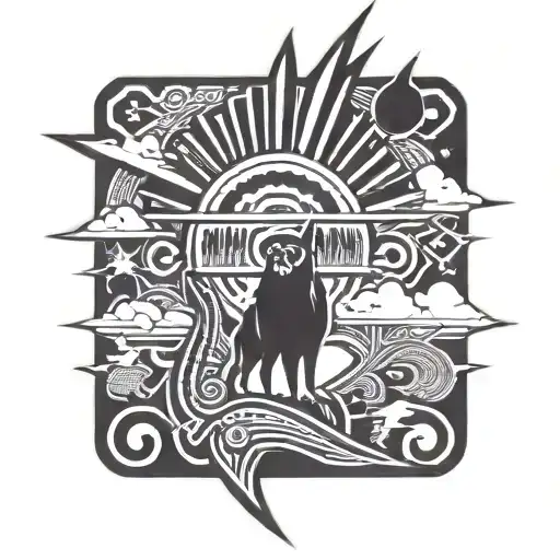 Peru Inca Thunderbolt Circle