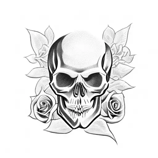Skull And Roses