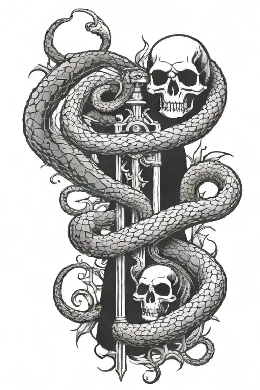 Snake And The Reaper Standing Tall