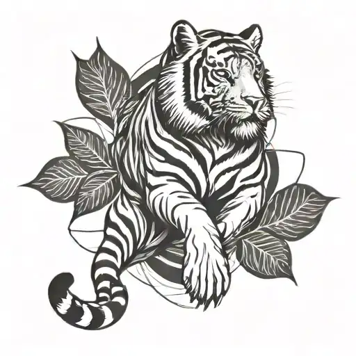 Tiger Fineline Abstract Mandala Elementary