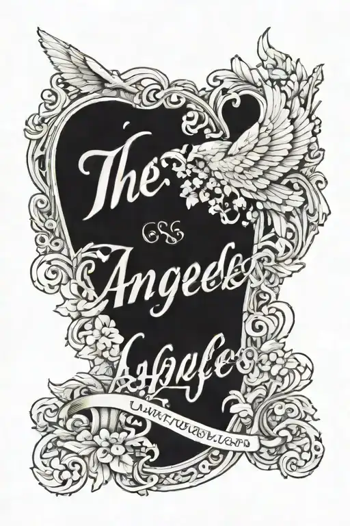 The Name Angeles With Shadows Around The Name With The Date 09-2-1936 At The Bottom Of The Name