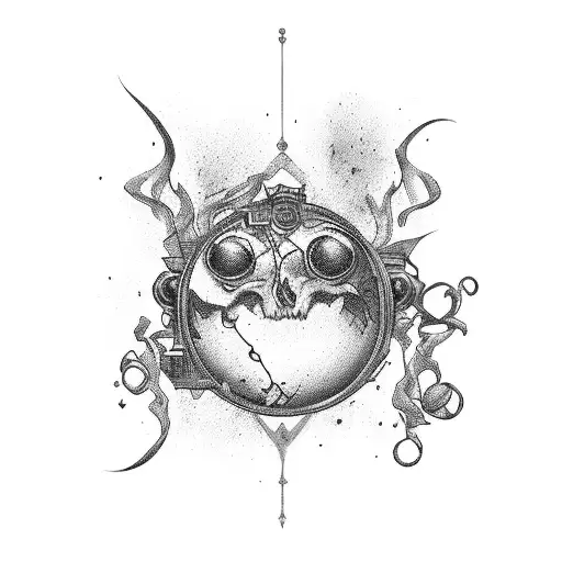 Hourglass With Blood