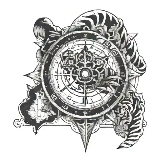 Tiger Compass With Map