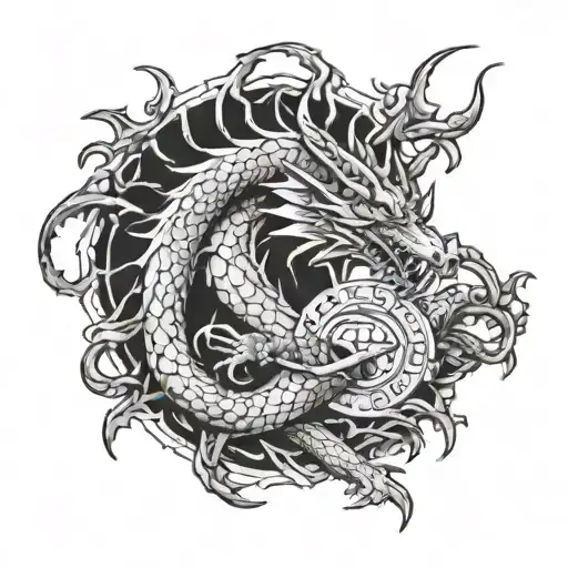 Dragon And Dollar Sign