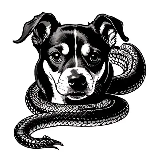 A Dog A 3 With The Shade Corp And A Snake -Shaped Tail