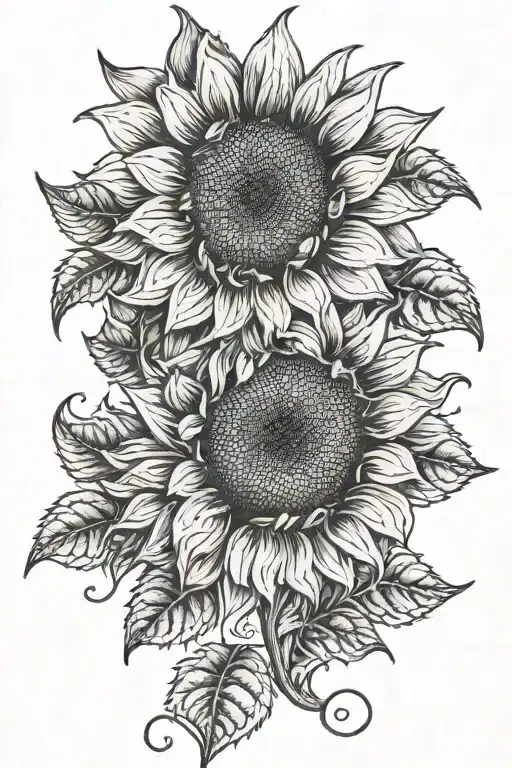 Sunflower And Name Written