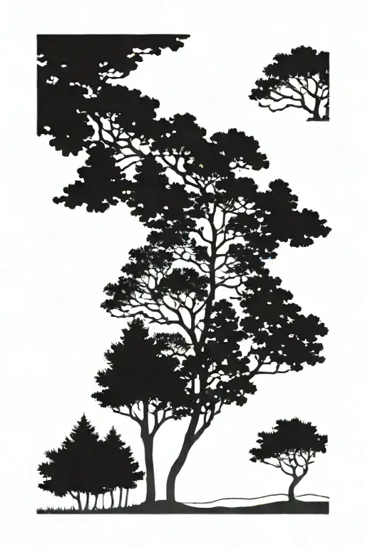 Trees Background Looking