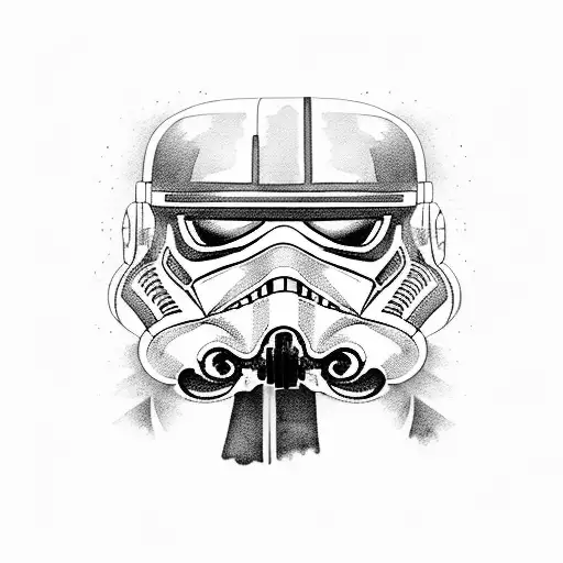 Star Wars With Darth Vader And Storm Troopers Sleeve