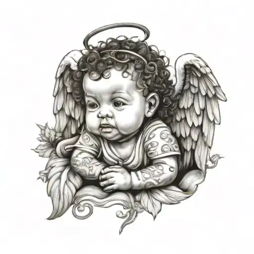 Mixed Race Baby Angel