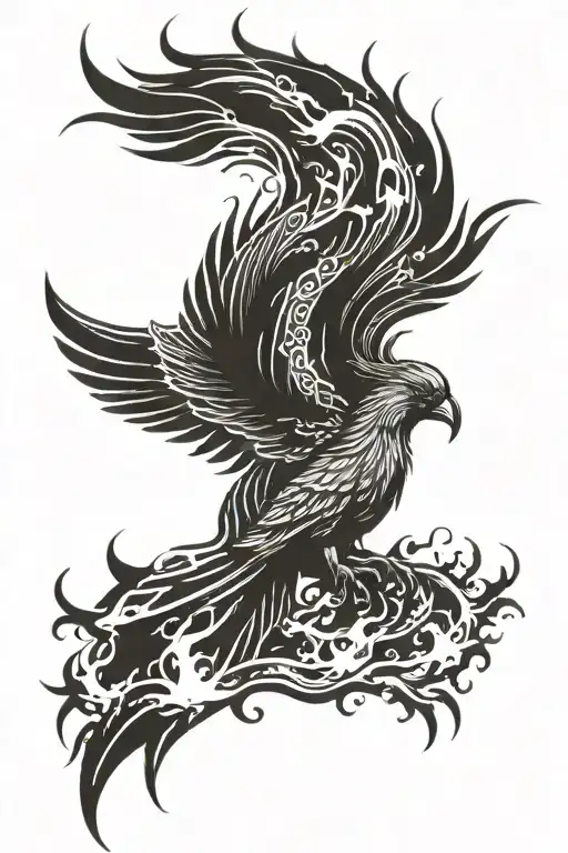 Phoenix Rising From The Ashes