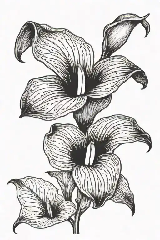 Black Calla Lilly's
