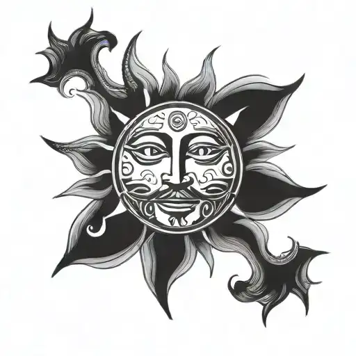 Sun Face Onamental