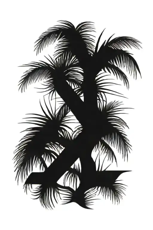A Palm Tree And The Number 1950