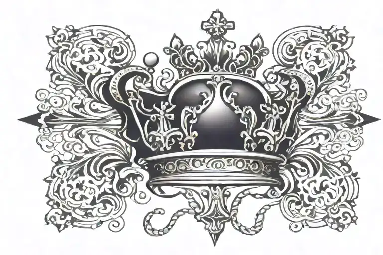 Cross Crown Surrounded