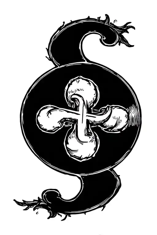 Breton Flag Circle Triskel Sign