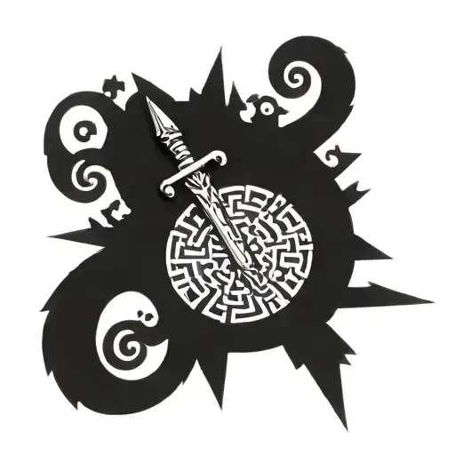 Incorporate A Hidden Dagger Into A Detailed Maze Design