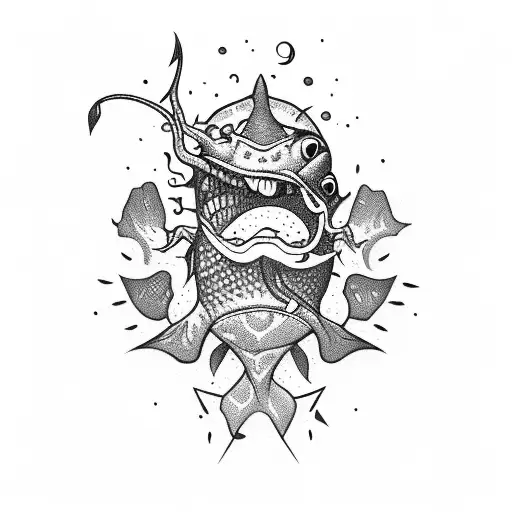 Cute Cartoony Angler Fish