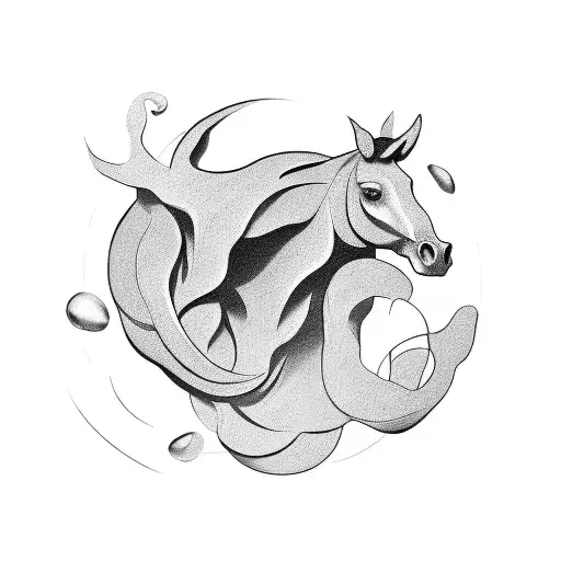 A Coffee Bean Morphing Into A Horse's Head